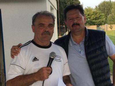 Szervezőtársammal, Horváht Mikivel